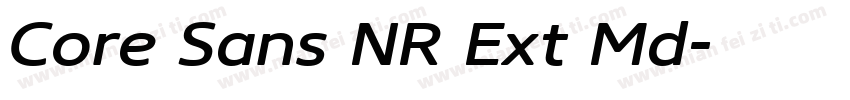 Core Sans NR Ext Md字体转换